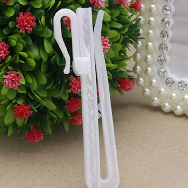 50PCS  Curtain Hanging Hooks Adjustable hook Ring Window White Curtain Hook Holder For Home Curtain High Quality 7cm