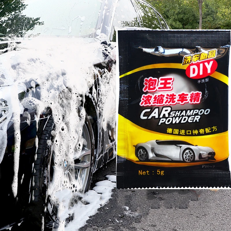 Ferramentas de limpeza multifuncionais Car Wash Powder, revestimento do polonês do carro, acessórios do pára-brisa, champô, 10 pcs, 20pcs