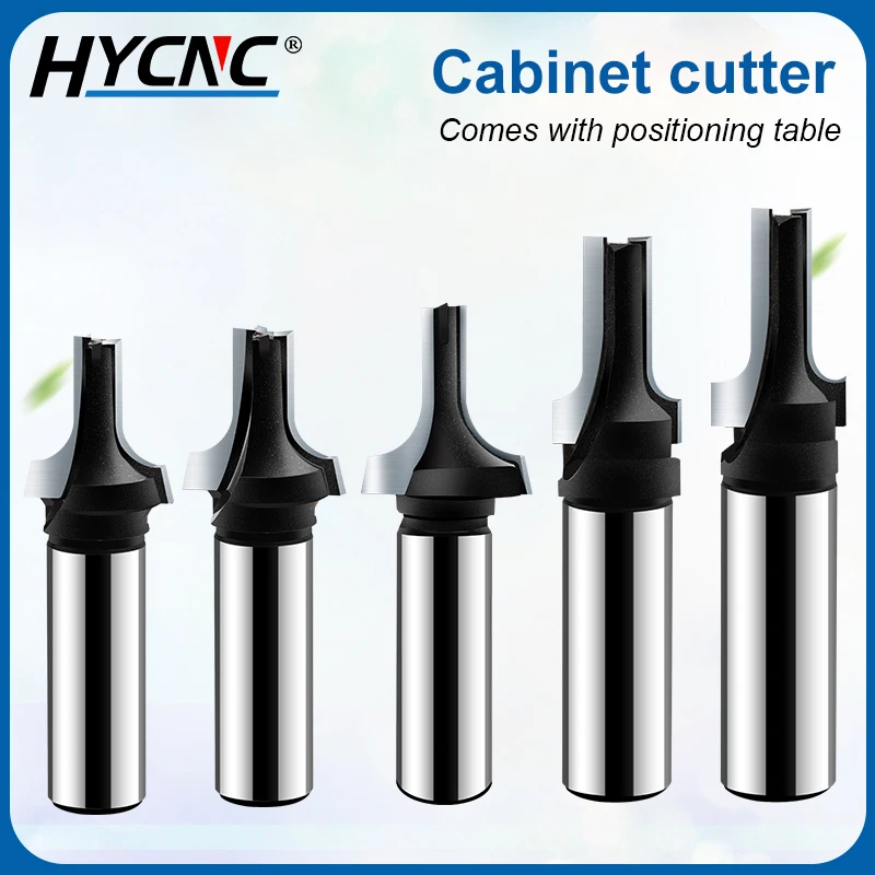 Cabinet Door Cutter TCT CNC Engraving Machine Tool Straight Knife Trimming Drill Slotting Woodworking Milling Cutter