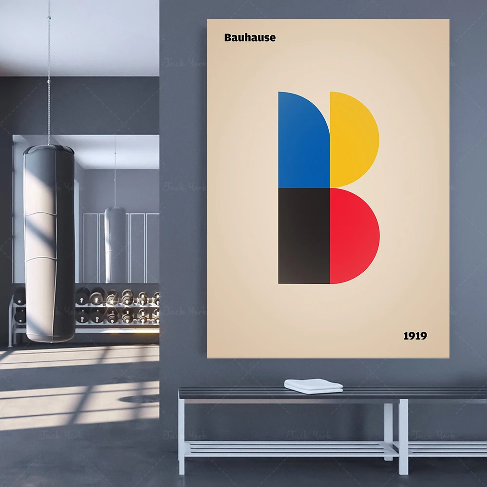Bauhaus, Bauhaus Poster, Exhibition Bauhaus wall art, bauhaus exhibition poster, Bauhaus Poster, German style of architecture