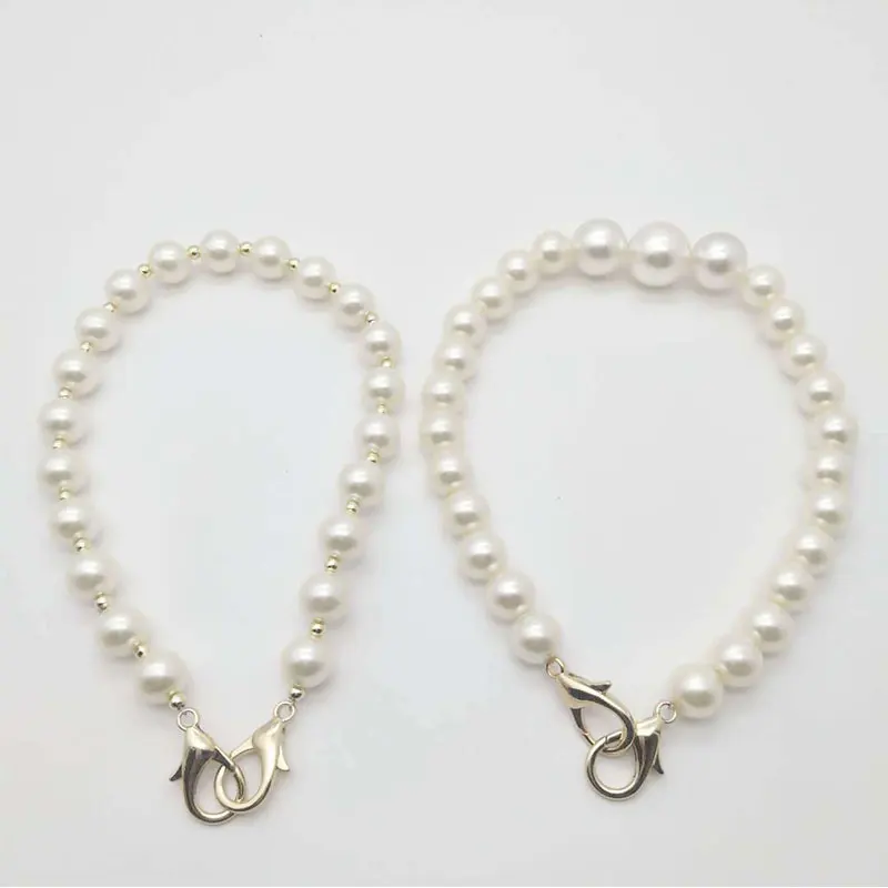 15-120cm Faux Pearl Bag Strap Beaded Bag Handle Shoulder Straps Women O bag Handles Replacement for Handbags Strap Accessories