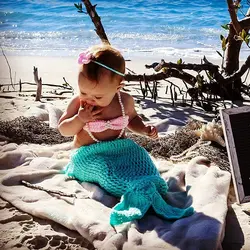 Baby Photography Props Infant Mermaid Costume Baby Outfits Newborn Photo Props Baby Crochet Prop Photography Babies Accessories