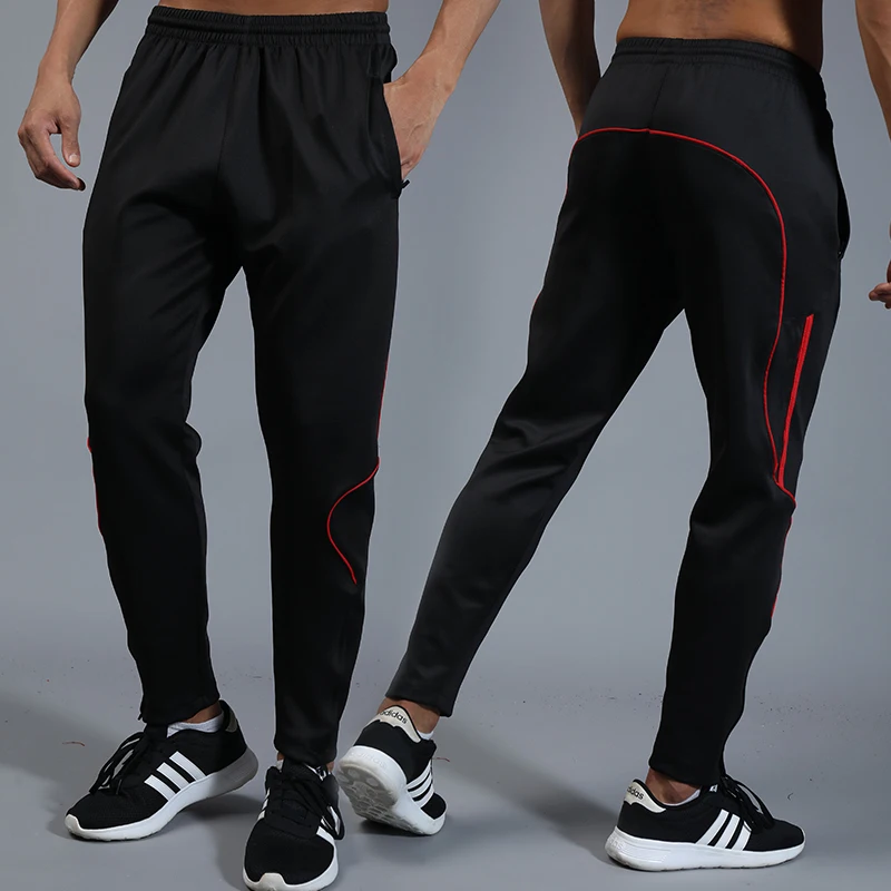 Shinetone Men\'s Soccer pants Jogging Fitness Workout Running Sports Football pants With Pocket Zipper Soccer Trousers