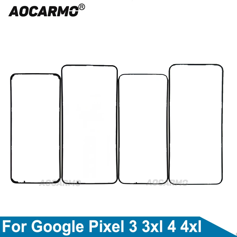 Aocarmo For Google Pixel 3 3XL 4 XL Front Screen Stand Middle Bezel Frame LCD Display Bracket Plastic Hoder Replacement Part