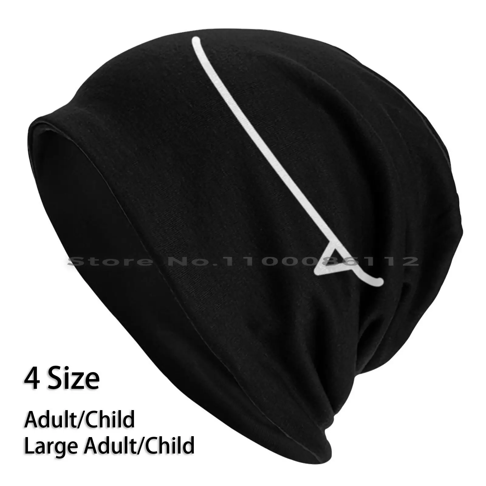 Black Fang Beanies Knit Hat Anime Hentai Mask Fang Ecchi Cosplay Cute Brimless Knitted Hat Skullcap Gift Casual Creative