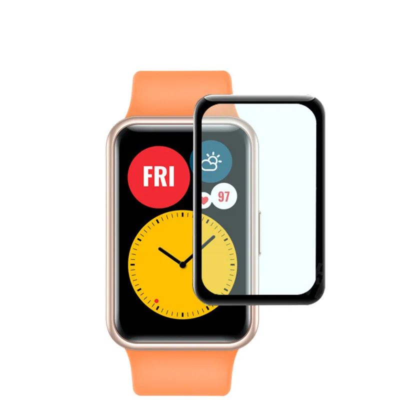 BEHUA 3D Curved Composite Protector Film For Huawei Honor ES Watch Fit HD Clear Waterproof FULL Coverage Protective Screen Layar