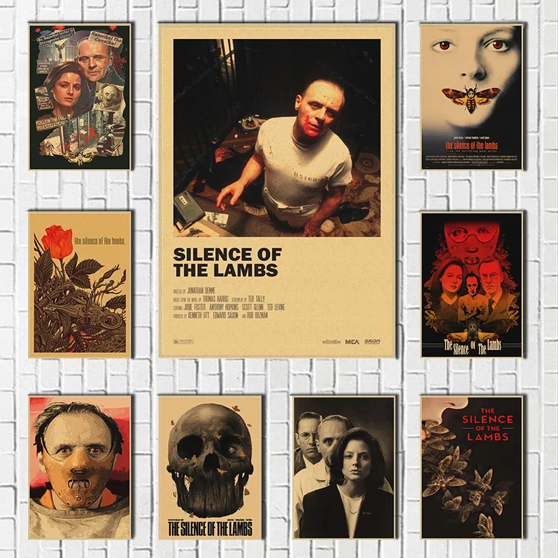 The Silence Of The Lambs Movie Wall Art Painting Print kraft paper Poster Pictures Home Decor