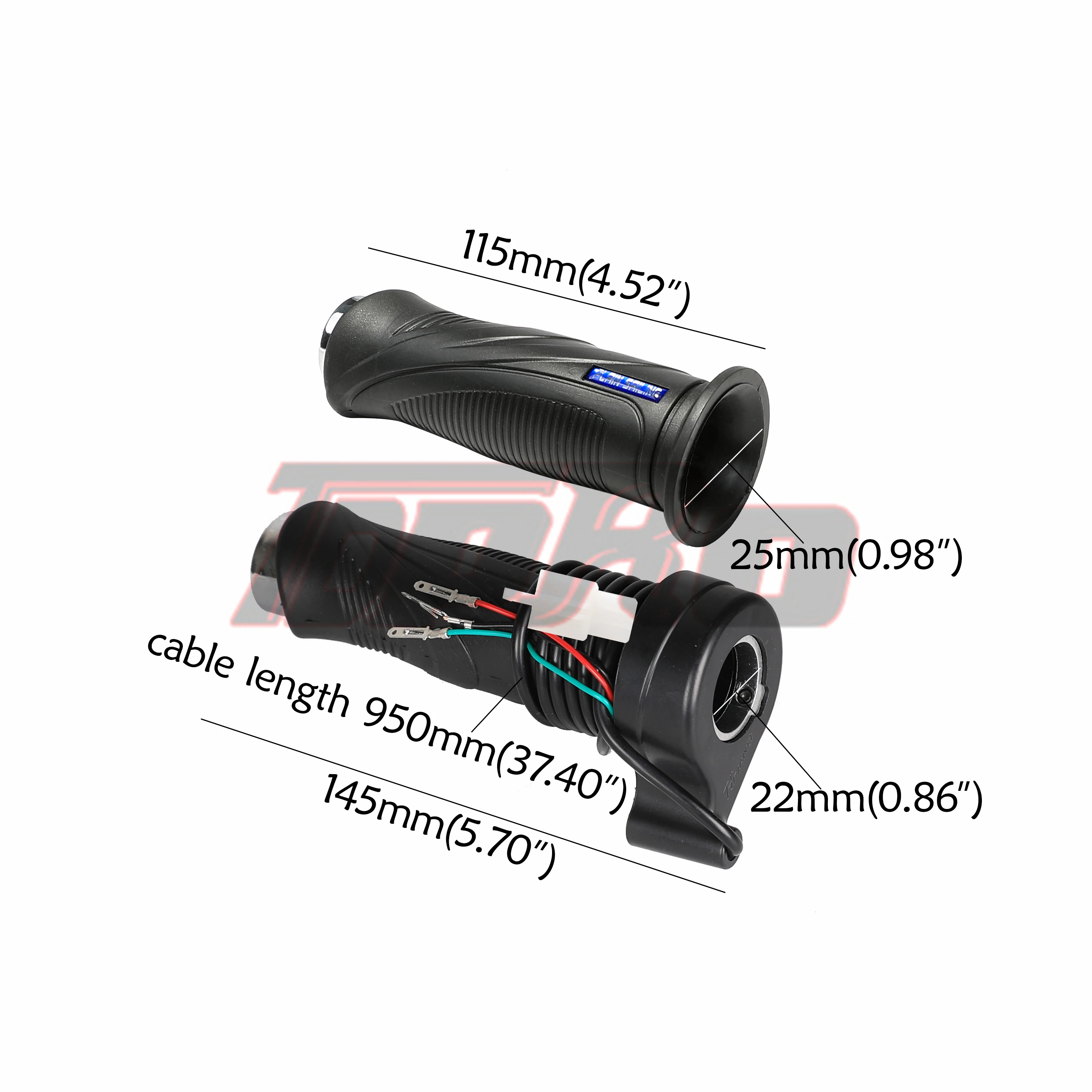 TDPRO-controlador de velocidad para bicicleta, cepillo de Motor de 24V/36V/48V, 350/500/800/1000W, acelerador, agarre de giro para Scooter, ATV,
