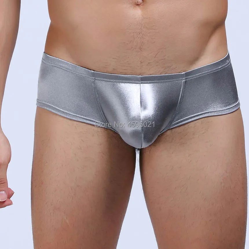 Men\'s Shiny Thong Underwear Cheeky Micro Thong Pants Tanga Boxer Para Hombre Boxershorts Mens Boxer