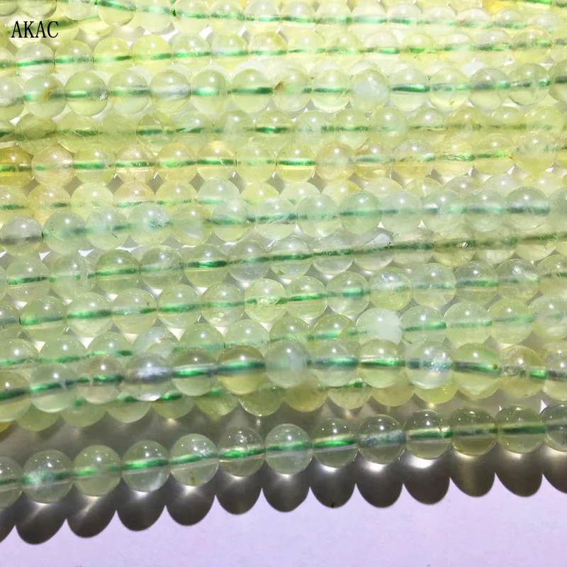 2strands 5strands Approx6mm natural A prehnite loose beads  for Jewelry diy making design