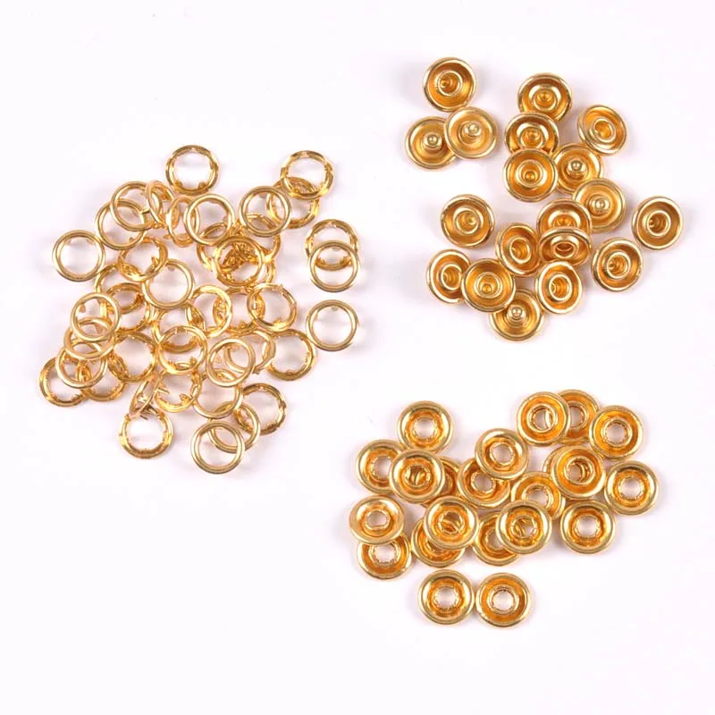 20sets(4pcs 1set) copper Prong Snap Buttons Metal Fasteners Press Stud For Romper Buckle Snap Baby Clothes DIY C3004