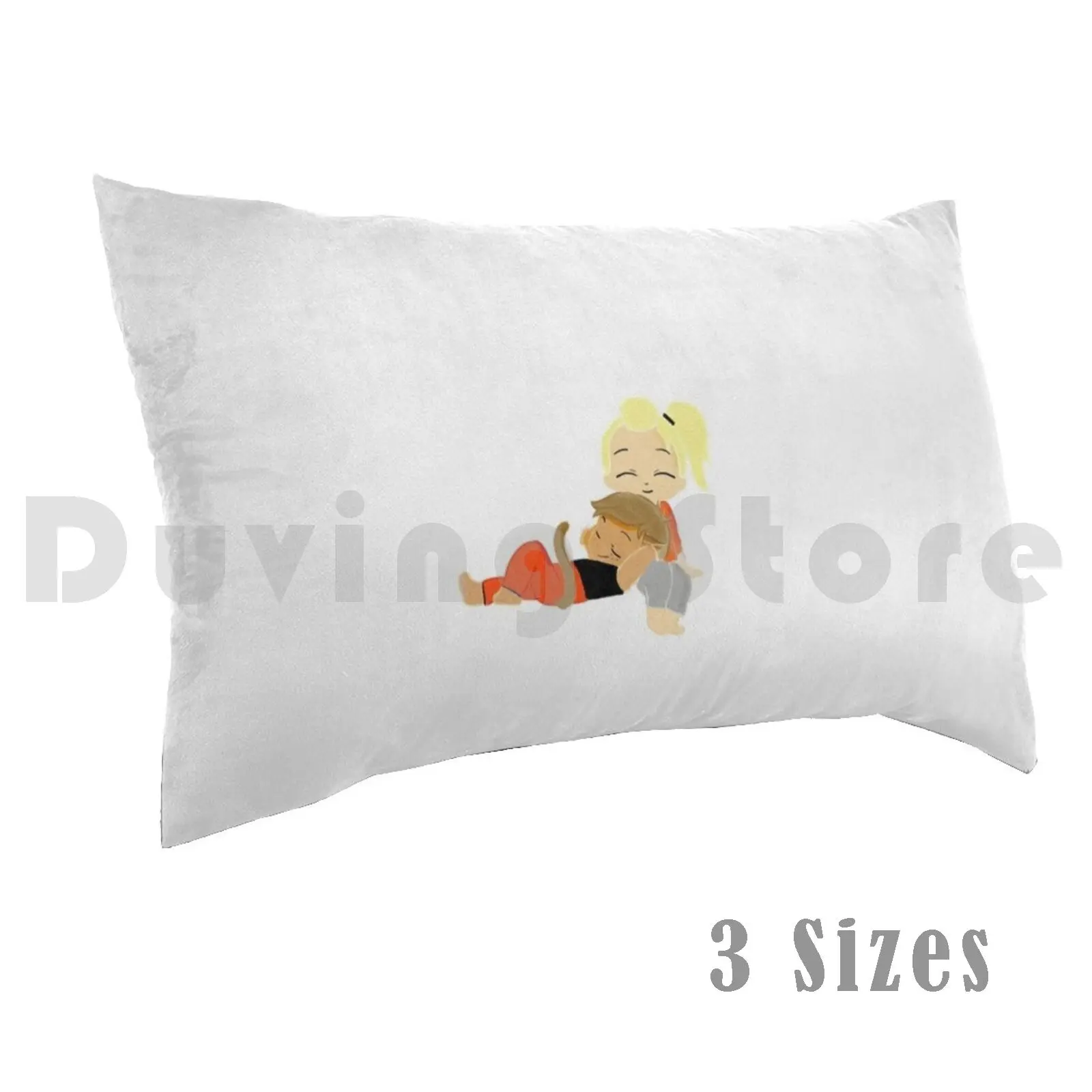 Catradora Pillow Case Printed 35x50 Catra Adora Catradora She Ra Cute Chibi