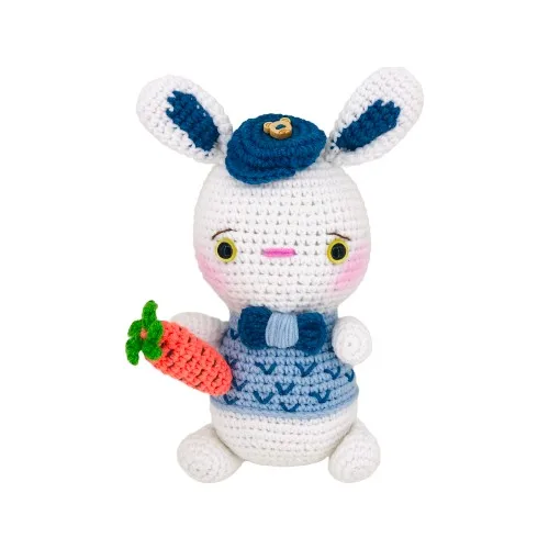 Amigurumi Organic Mesh Toy Sleeping Friend Rabbit