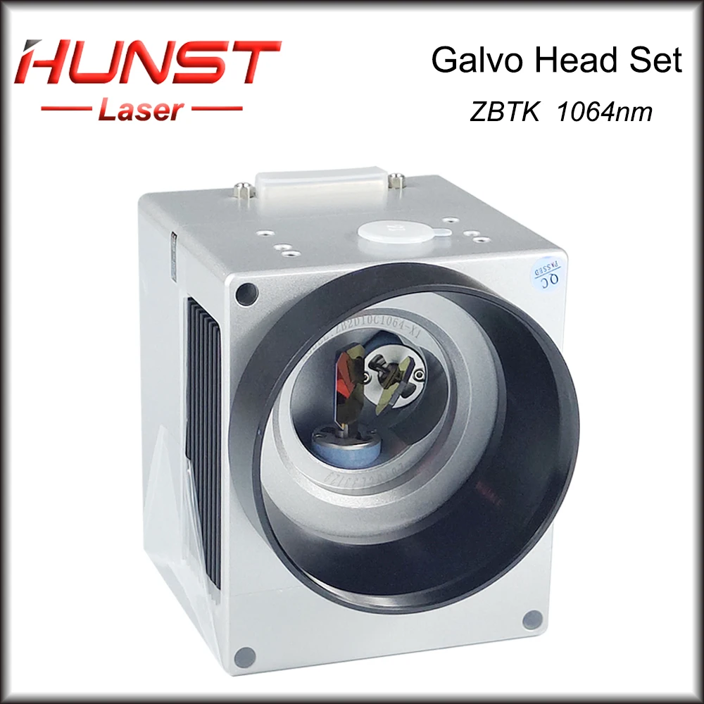 Hunst ZBTK Fiber Laser Scan Galvo Head Set 1064nm Apeature 10mm Galvanometer Scanner with Power Supply