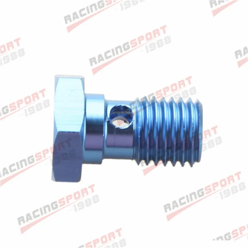 

M12 x 1.5 Metric Banjo Bolt For Eye Brake Hose Fitting Blue