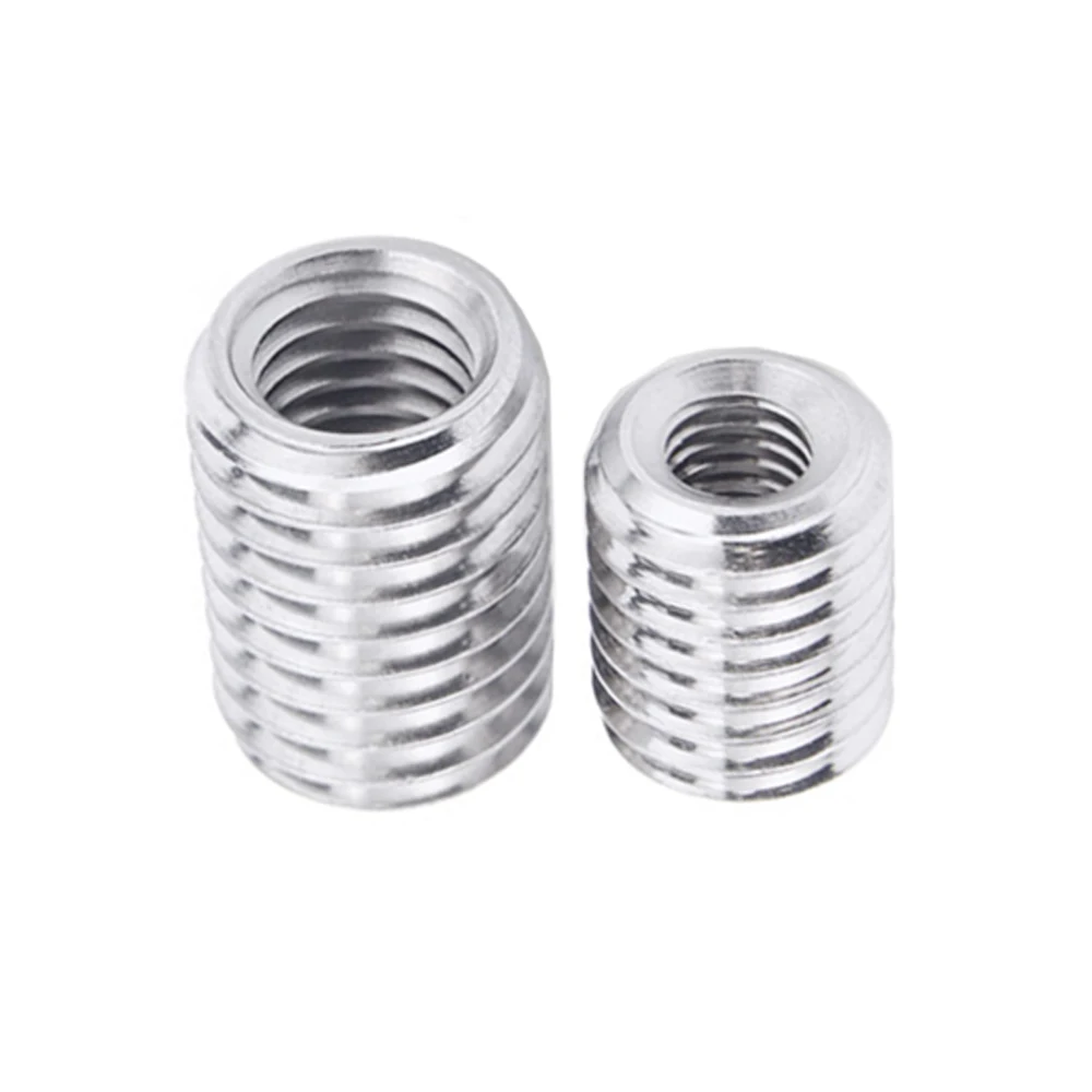 M4 M6 M8 M10 M12 M14 tornillo interior y exterior tornillo de conversión de apertura M10 * 1 dientes exteriores para adaptador de tornillo DIY 1W3W5W