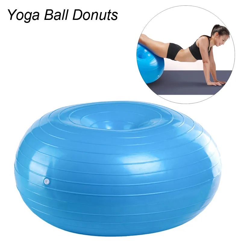 Pelota de Yoga con bomba, Donuts, equipo de Pilates, bolas de Fitness, Fitball de equilibrio, gimnasio, deporte en casa, bolas de equilibrio, entrenamiento, ejercicio