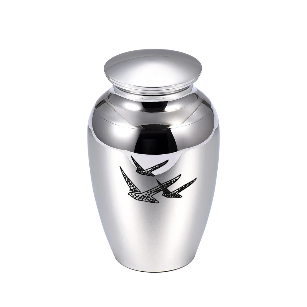 45x70 mm Cremation Urns,Stainless Steel Cylinder Bottle Ashes Holder Keepsake, Memorial Mini Urn Funeral Urn