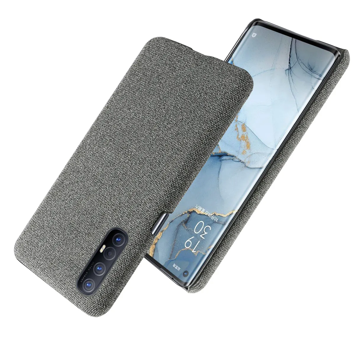 Cloth Cases for OPPO Find X2 Neo Case Slim Retro Cloth Hard Cover for OPPO Find X2 NEO CPH2009 X2neo Coque Funda Reno 3 Pro 5G