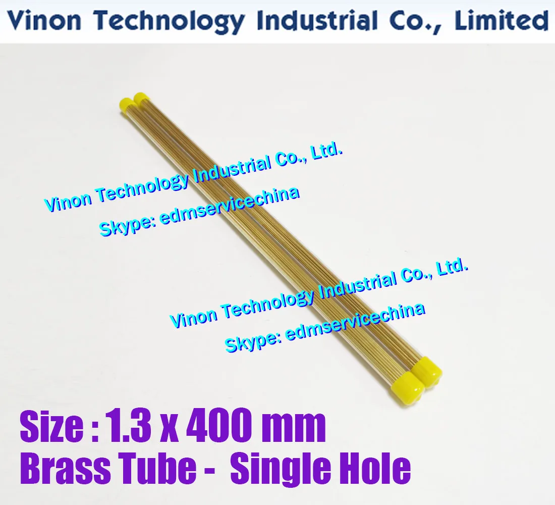 

(100 шт./лот) Латунная трубка для электроэрозионной обработки (EDM) с одним отверстием, 1.3x400 мм, одноканальная, диаметр 1.3 мм, длина 400 мм