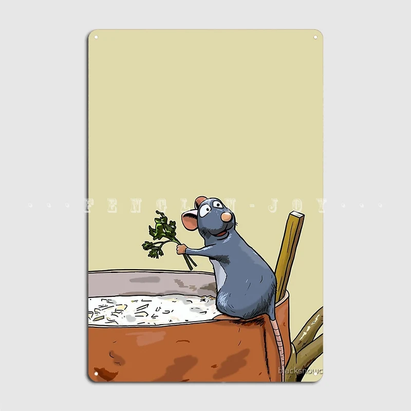 Ratatouille Metallplakette Poster Kino Garage Party Dekoration Platten Blechschild Poster