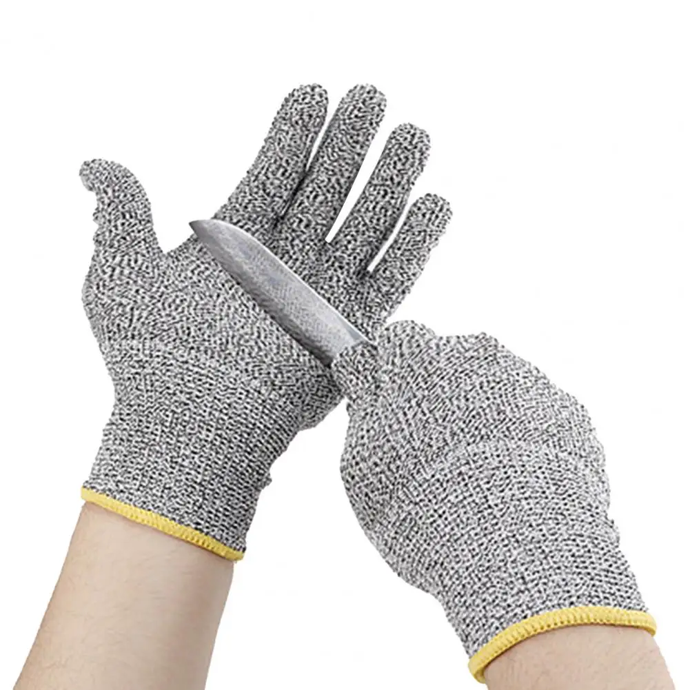 ​High-strength Grade Level 5 Protection Safety Anti Cut Gloves Kitchen Cut Resistant Gloves for Fish Meat Cutting Safety Gloves