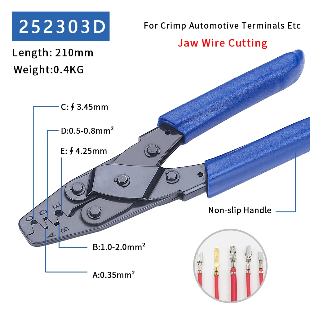 Molex AMP Tyco Connector Skewer Terminal Crimping Pliers Crimping Tools