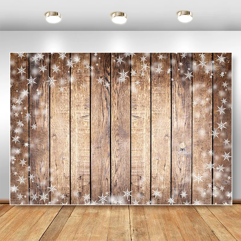 Fondo de fotografía con textura de tablero de madera de Navidad para estudio fotográfico, telones de fondo para foto, zona de invierno y nieve
