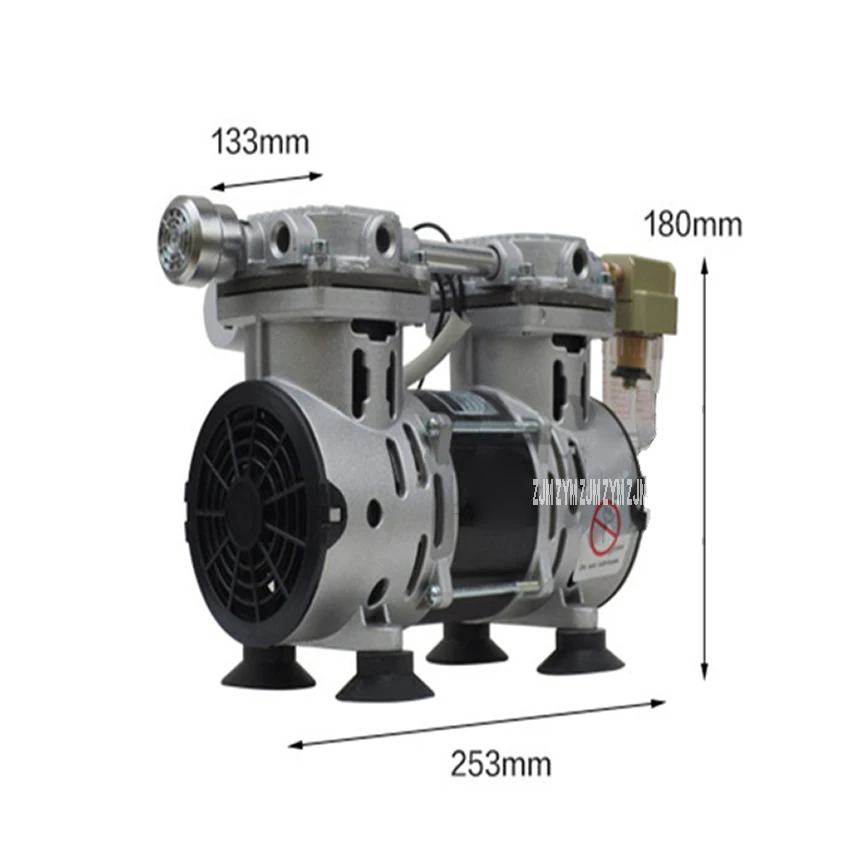 VN-60 Mini Energy-Saving High Piston Vacum Pump Low Noise Oilless Vacuum Pressure Pump Large Flow 60L/Min 260W 110V/220V