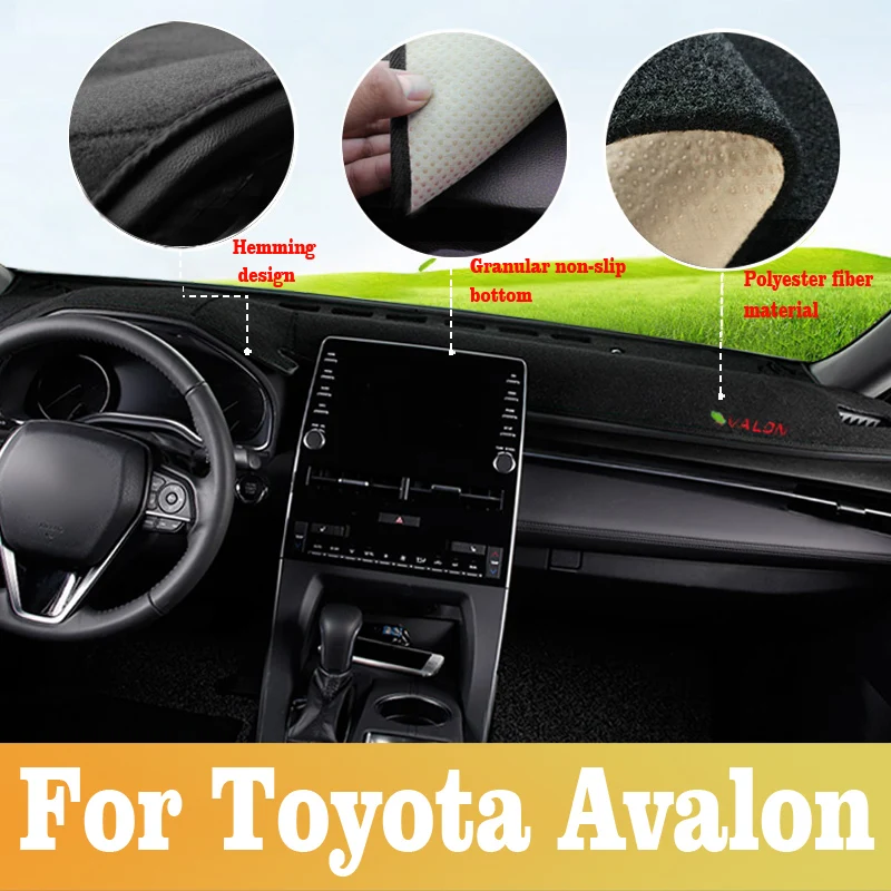 For Toyota Avalon 2019 2020 2021 2022 XX50 Car Dashboard Avoid Light Pad Instrument Platform Desk Cover Mat Carpets Accessories