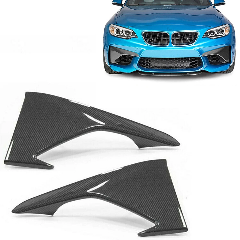 

Front Bumper Side Air Vent Cover For BMW F87 M2 Coupe 2 Door 2016 2017 2018 Carbon Fiber Intake Spoiler Upper Splitter Trim Kit