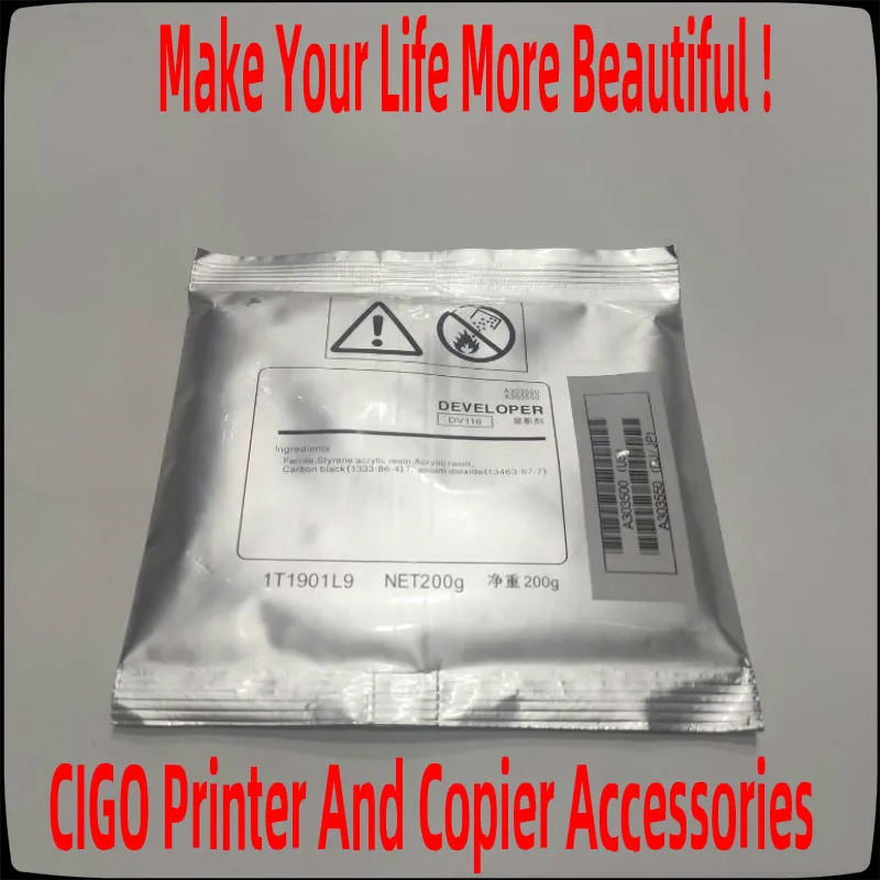 DV-116 DV116 DV-411 DV411 Black Developer Powder,For Konica 215 184 164 185 195 223 283 36 363 423 Printer Developer Toner,1PC