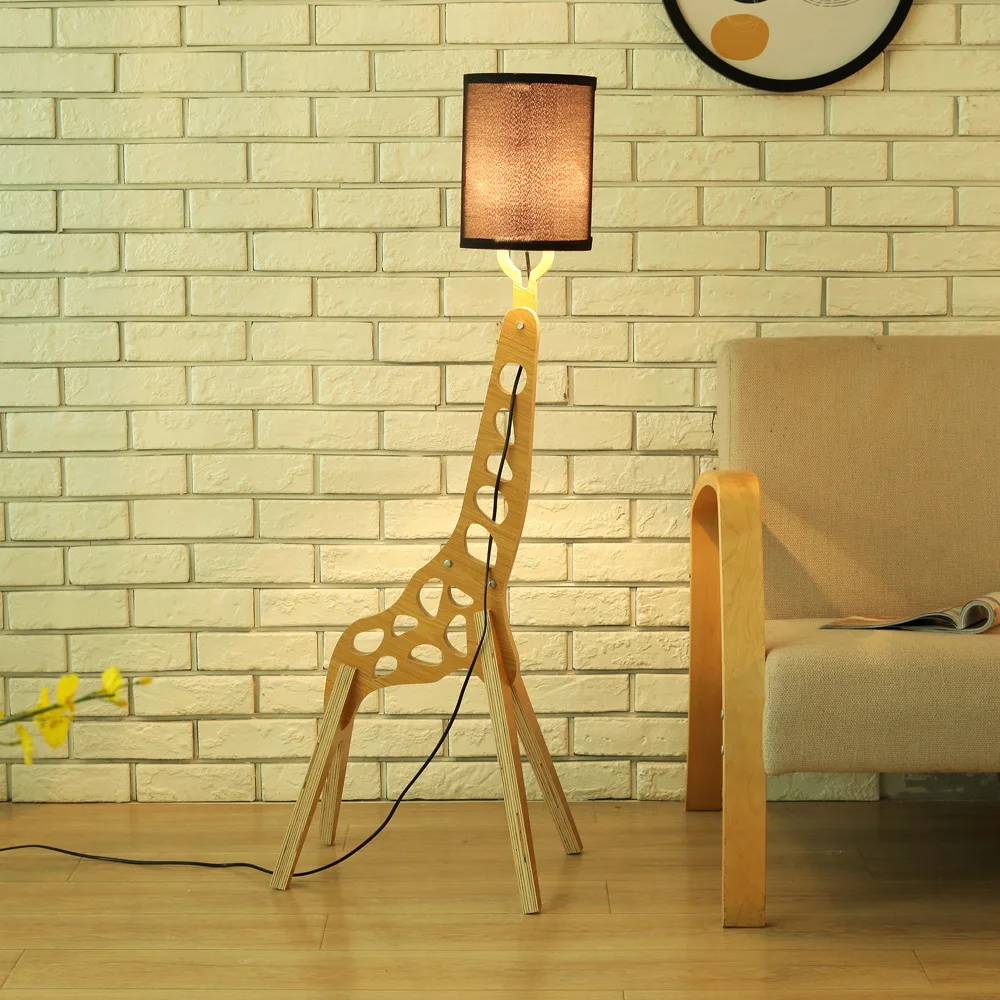 

Energy Saver-Cartoon Creative Lighting Home Bedroom Living Room Hotel Room Decoration Warm Color New Giraffe Floor Lamp