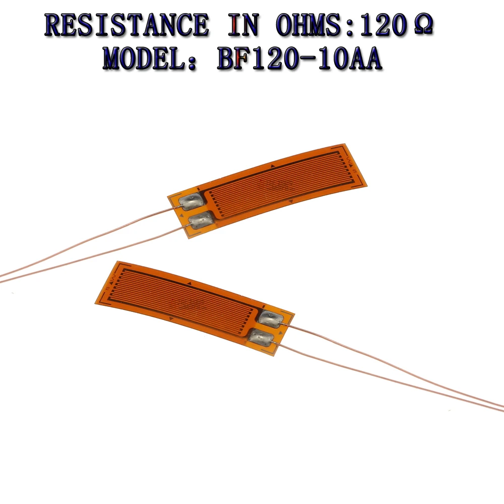1pcs Precision resistive strain gauge BF/BHF120-10AA 120 ohm  strain gauge the pressure sensor load cell  Band lead