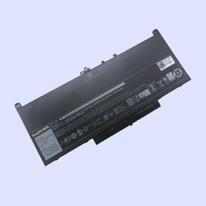 

New Original Laptop replacement Li-ion Battery J60J5 for DELL Latitude E7270 E7470 7.6V 55Wh 7080mAh R1V85 451-BBSX MC34Y 242WD