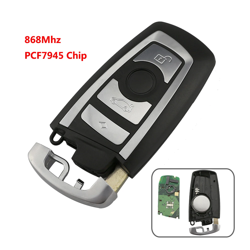YIQIXIN Fernbedienung Auto Schlüssel Für BMW CAS4 F 3 5 7 Serie E90 E92 E93 E60 X5 F10 F20 F30 F40 Neue 5 7 Serie 315/434/868 Mhz pcf7945