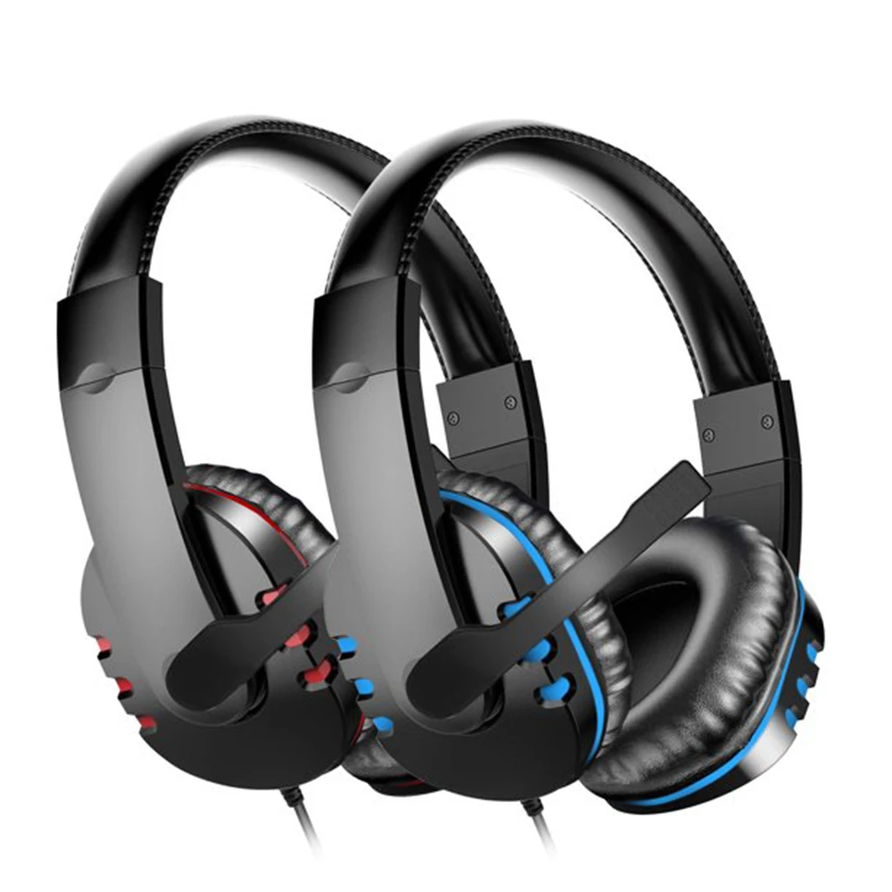 Stereo Gaming Headset For PS5  PS4 Noise Cancelling Over Ear Headphones With Mic Bass Surround Soft Memory Earmuffs For PC