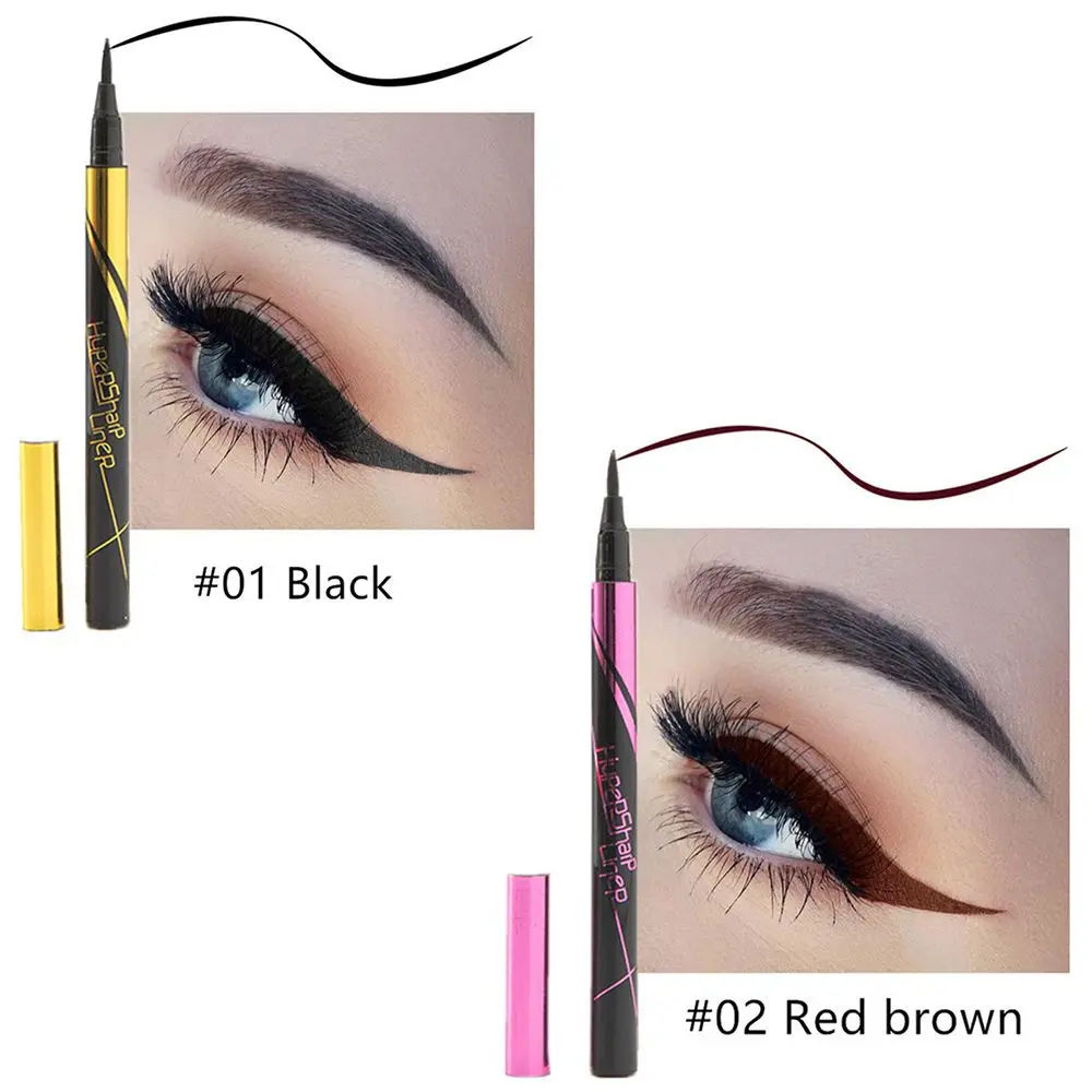 Schnell trocknendes schwarz-braunes Augen-Make-up, kosmetische Werkzeuge, mattes Pigment, Eyeliner-Stift, Eyeliner, flüssiger Bleistift, Lidschatten