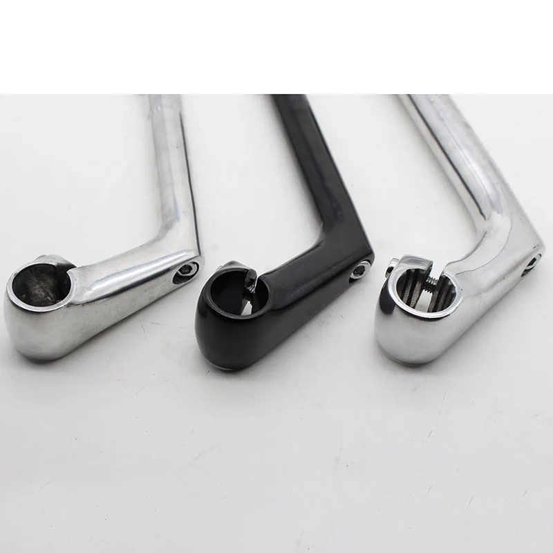 All aluminum gooseneck stem extension 80*25.4*22.2/25.4*180L retro bicycle stem electric bicycle bike accessories