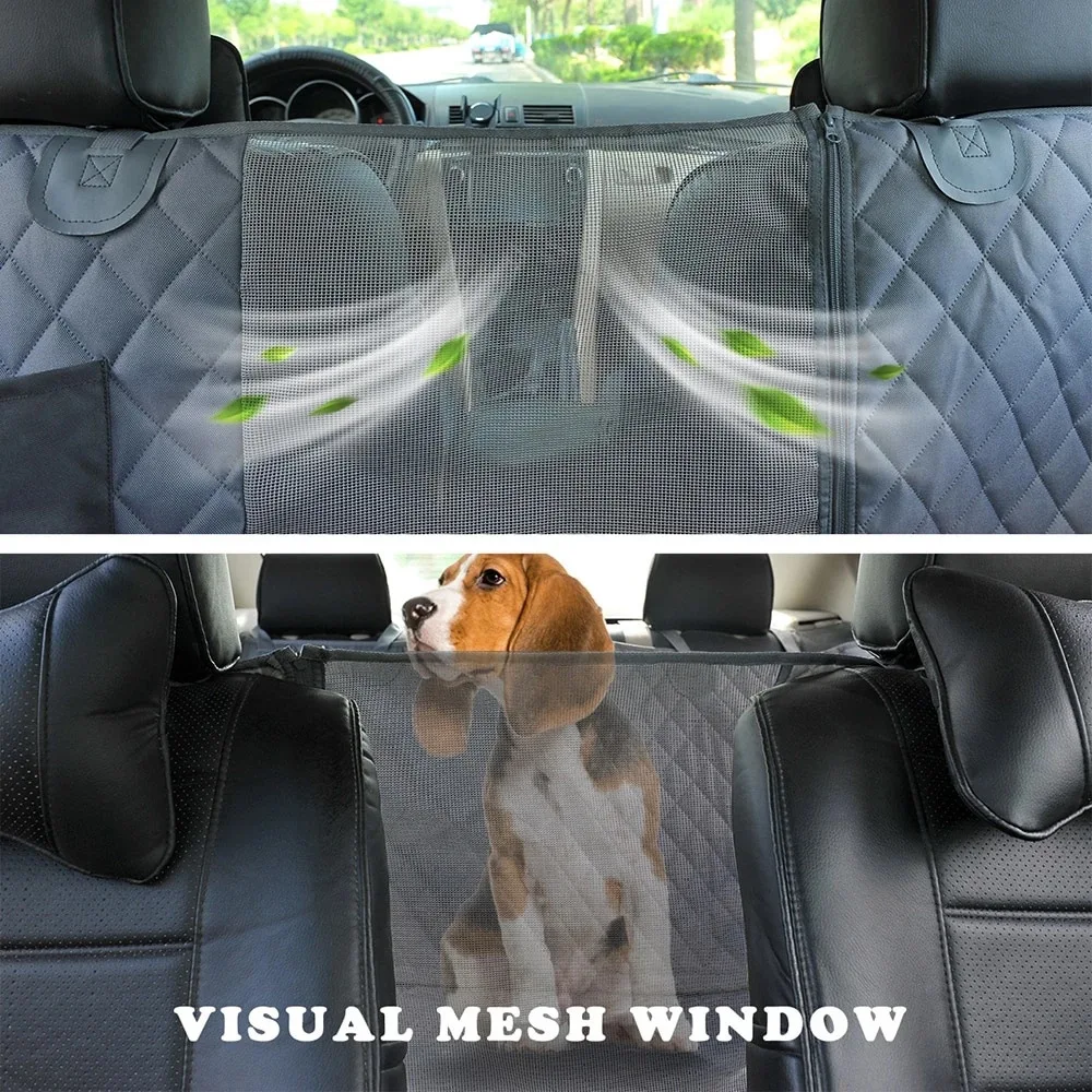 Dog Car Seat Cover Waterproof Dog Hammock Car Dog Car Blanket Mats Case For Rear Back 2 In 1 For Trunk Dog Car Protector