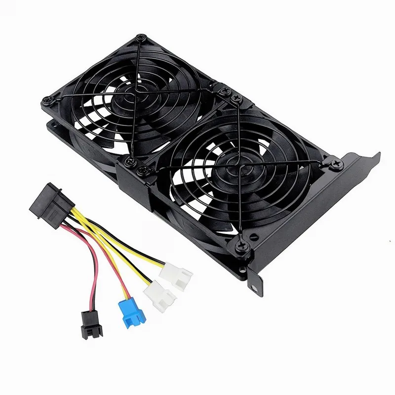 Universal Desktop Computer VGA Cooler Dual 9CM 8CM Quiet Chassis PCI Bracket Graphics Card Cooling Triple Fan Partner 90mm 80MM