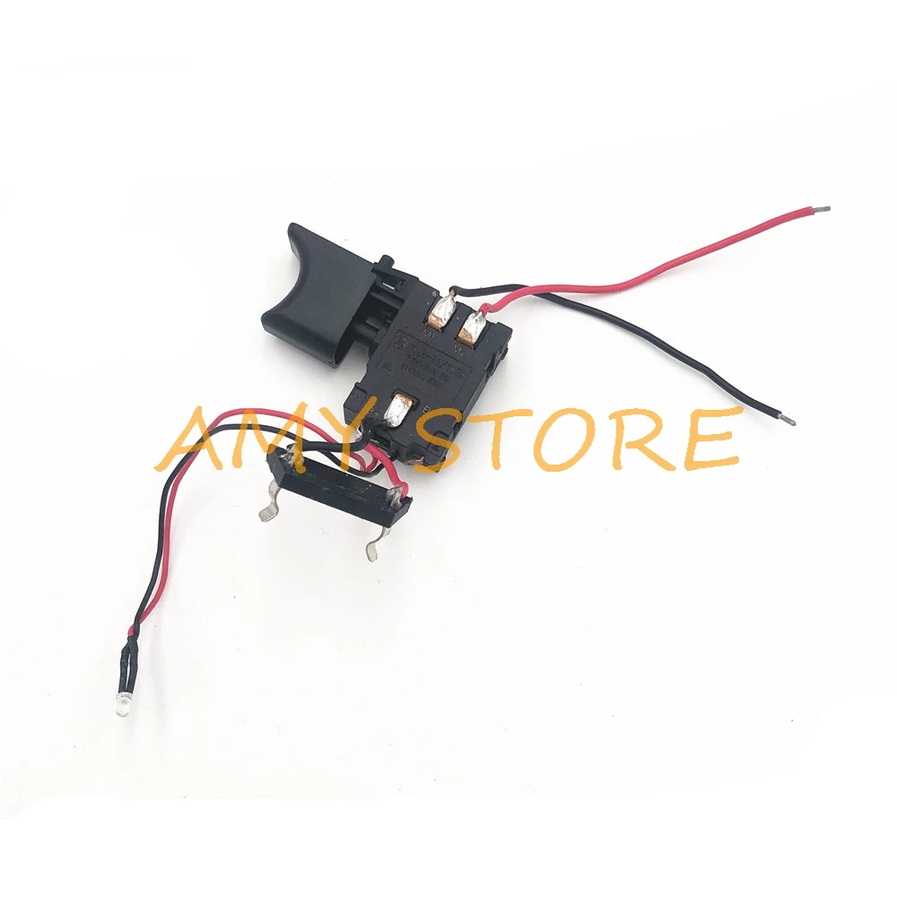 7.2V-24V 16A for Lithium Battery Cordless Drill Switch Speed Control Electric Drill Trigger Switch with Small Light