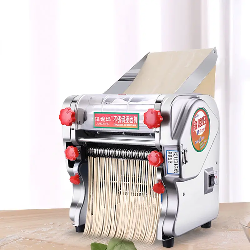 electric Pasta Maker Kneading Machine stainless steel noodles commercial press roller Adjustable thickness Dough Dumpling Wrappe