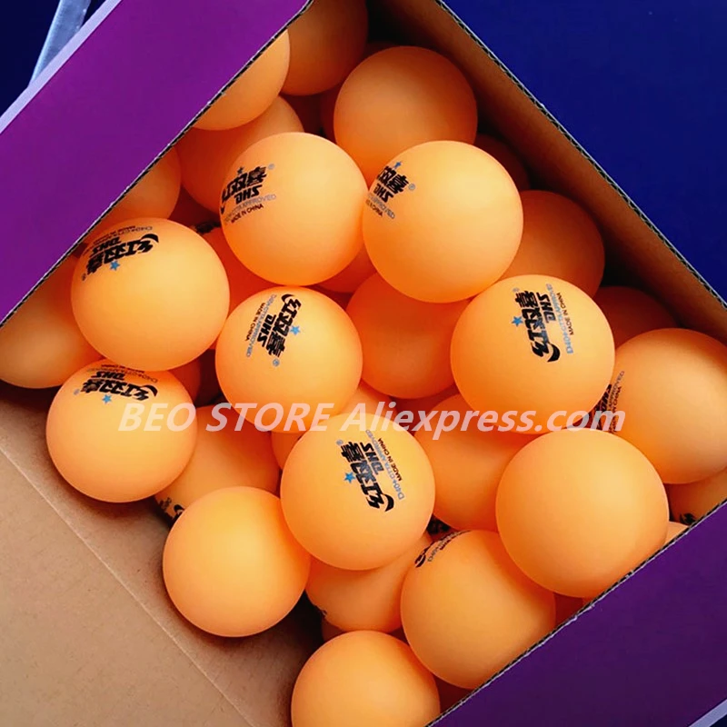 

DHS table tennis balls 30/60pcs orange new material 1-star d40+ ABS ball for table tennis seamed 40 plastic poly ping pong balls