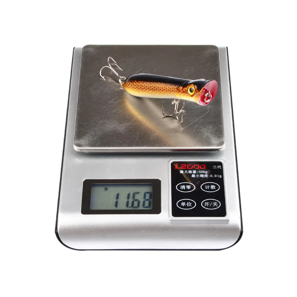 80mm 12g 6# Hook Popper Hard Bait Wobbler Fishing Lure Artificial Floating Trailer Ocean Fishing Bionic Carp Tackle Sea Fishing image 3