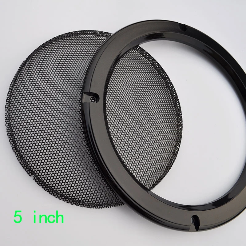 1pcs 1# 2/4/5/6.5/8/10 Inch Black Speaker Grille Car Subwoofer Dust Net Loudspeaker Grill