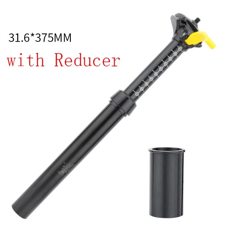 ZOOM MTB Bicycle Telescopic Seat Rod Seatpost Mountain Bike Extended Saddle Tube One-Key Lifting Shock Seat Tube