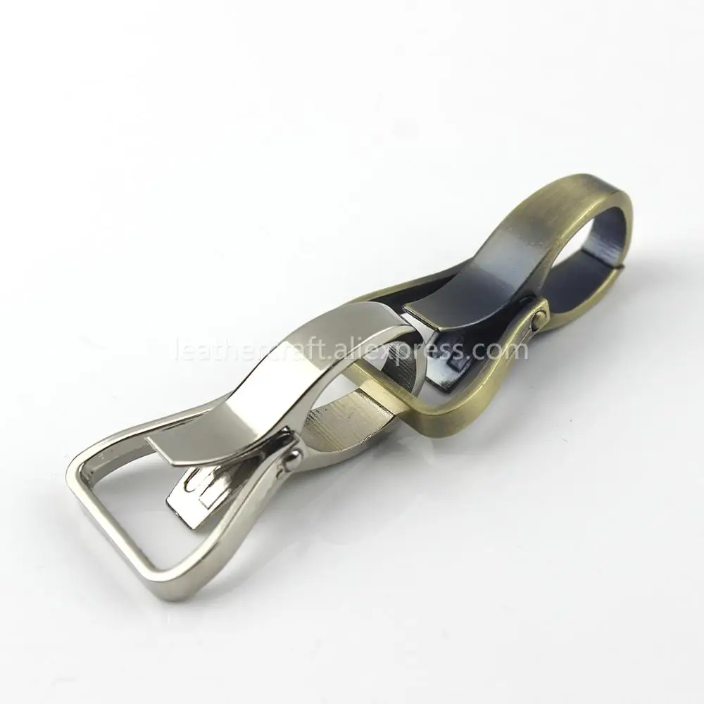 1pcs Metal Snap Hook Trigger Lobster Clasp Clip for Leather Craft Bag Strap Belt Webbing Keychain 1