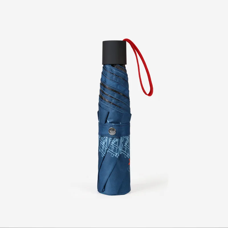 Disney Mickey Windproof Travel Umbrella Rain Sun Children Men Women Umbrella, Auto Open Close Button, Compact Protection