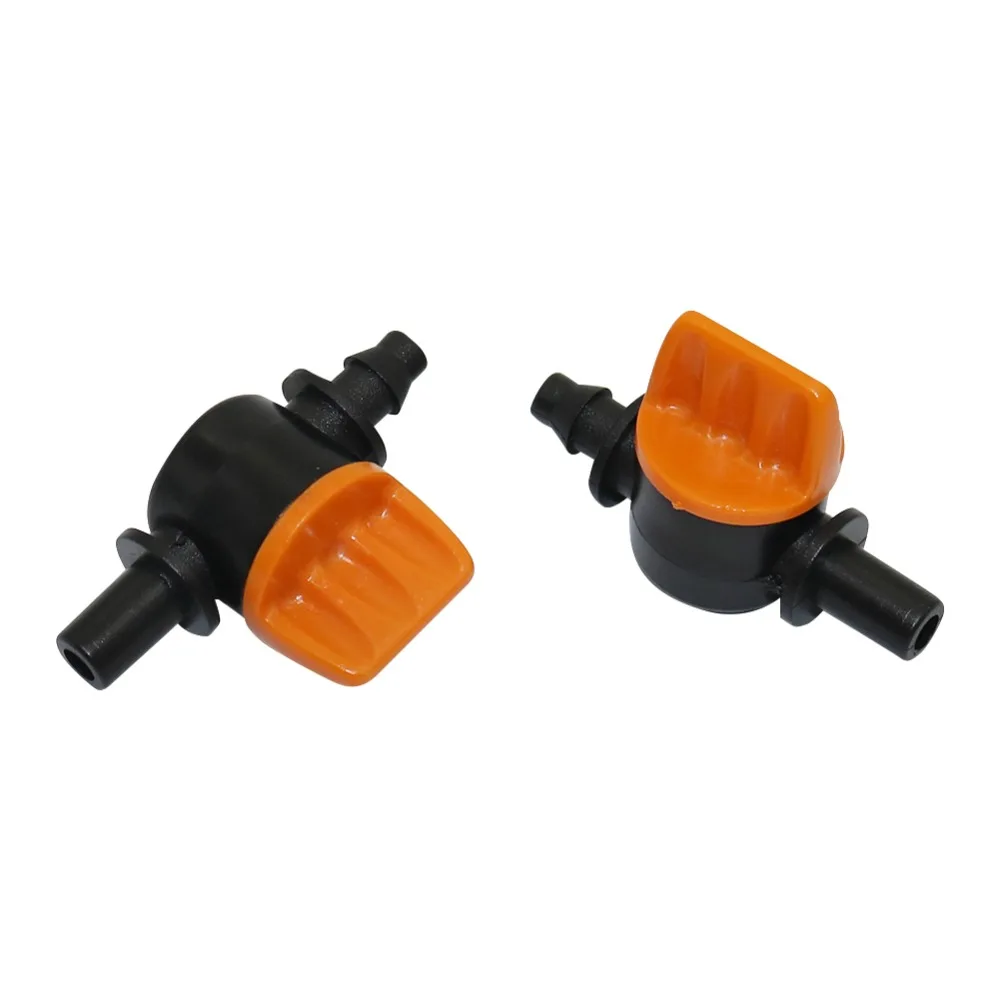 Elettrovalvola 20Pcs 6Mm To Barbed 4/7Mm Interface Miniature Valves Waterstop Hose End Connectors Switch Coupling Garden irrigation Hose Valve Irrigazione — dettaglio 1